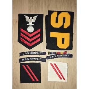 Navy Military Patches Lot Memorabilia